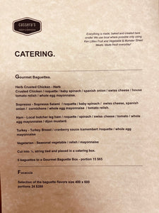CATERING MENU - All The Details.
