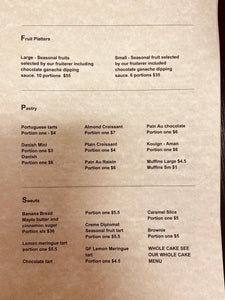 CATERING MENU - All The Details.